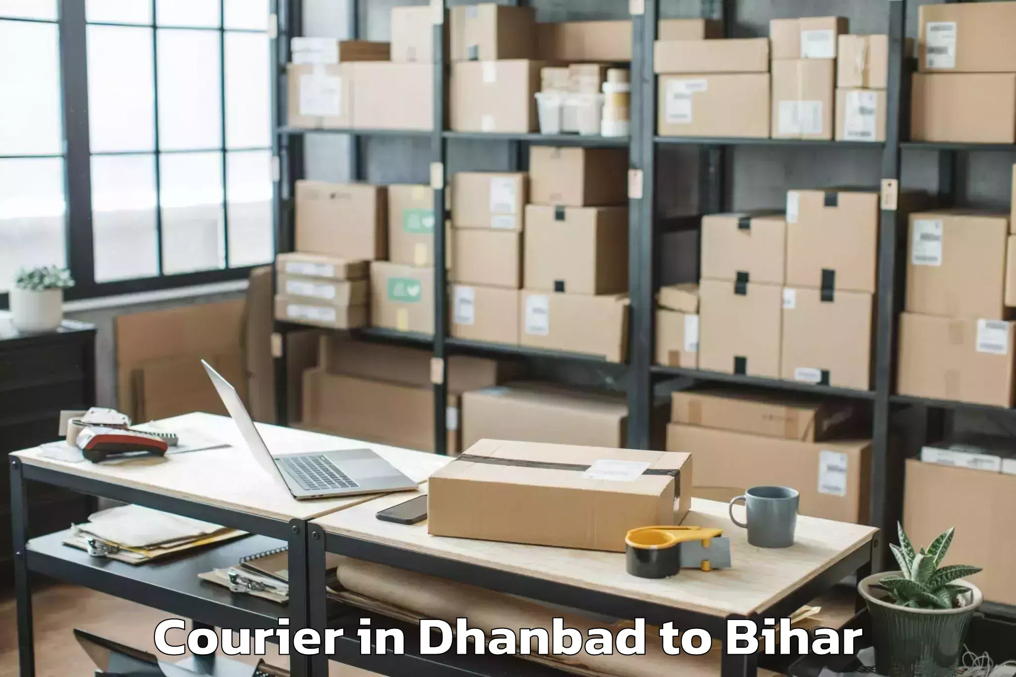 Easy Dhanbad to Harnaut Courier Booking